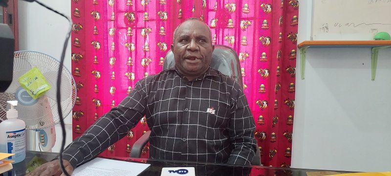 Ketua KPU Keerom, Melianus Matius Gobay,