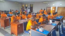 Sosialisasi Pengurangan Resiko Bencana (PRB) bagi tokoh masyarakat dan Pokmas di lingkungan Pemerintah Kabupaten Keerom yang dilaksanakan oleh BPBD Kabupaten Keerom, Jumat (1/9)