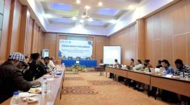 Suasana FGD Pusat Studi Indo-Pasifik Universitas Cenderawasih di salah satu hotel di Jayapura, Papua, Jumat (21/3/2025).  Dok Dam/Jubi