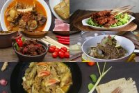 Foto kolase menu olahan daging kurban. (Ist)