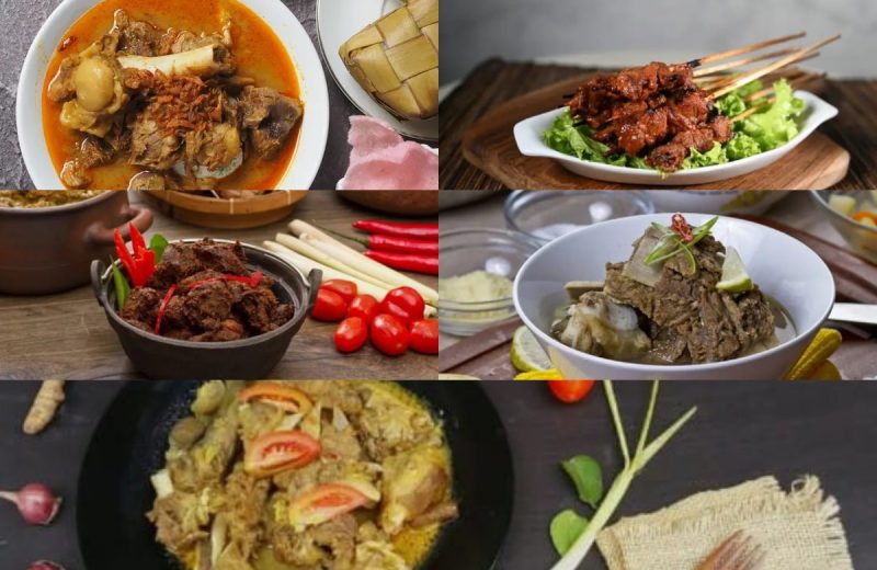 Foto kolase menu olahan daging kurban. (Ist)