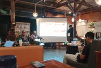 Suasana bincang media bersama Kepala Perwakilan Bank Indonesia Provinsi Papua, Faturachman di Jayapura. (Syaiful)