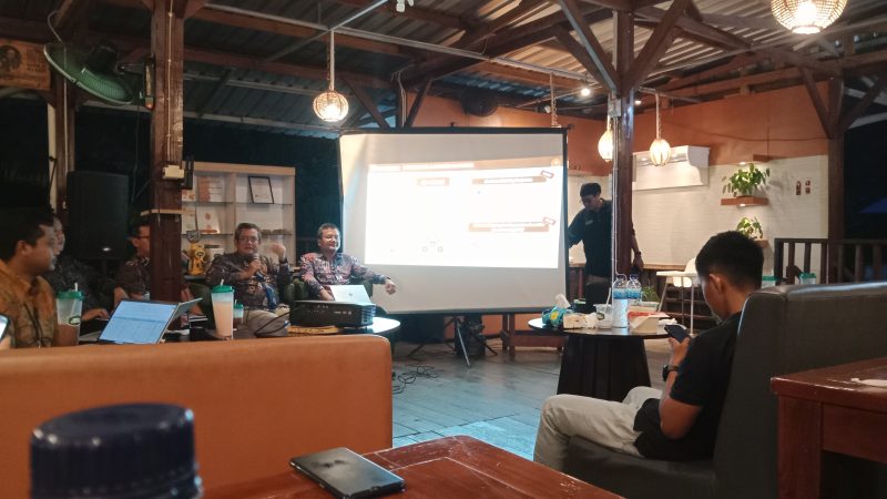 Suasana bincang media bersama Kepala Perwakilan Bank Indonesia Provinsi Papua, Faturachman di Jayapura. (Syaiful)