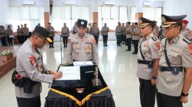 Kapolda Papua, Irjen Pol Patrige Renwarin memimpin serah teima jabatan Pejabat Utama Polda Papua, Rabu 7 Januari 2026.(Foto: Ist)