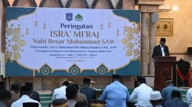 Suasana Peringatan Isra Miraj Nabi Muhammad SAW di Masjid Raya Al-Aqhsa, Kabupaten Merauke, Papua Selatan. (Ist)