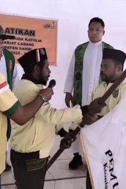 Willson Wey Resmi Terpilih Pimpin Pemuda Katolik Kab. Sarmi Periode 2026-2029
