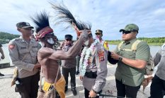 Kapolres Mimika Terkesan Wajah Bersih Kampung Kokona