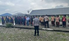 Polres Nduga Latih Pelajar SMK Kenyam dengan PBB, Tanamkan Disiplin dan Tanggung Jawab Sejak Dini