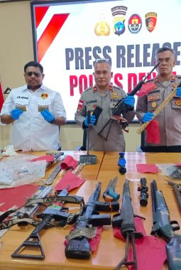 Polres Deiyai Terus Buru DPO MM, Penggerebekan di Kampung Waitakotu Hasilkan Senjata Api Rakitan, Puluhan Amunisi, dan Barang Bukti Lain