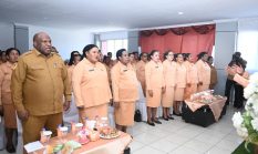 Ketua DWP Lanny Jaya Ny. Premina K. Wenda Hadiri Sertijab Ketua DWP Papua Pegunungan, Tegaskan Komitmen Kebersamaan dan Sinergi Organisasi